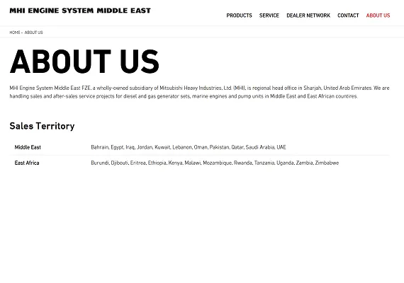 MHI Engine System Middle East FZE