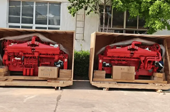 Delivery belaz engine to clients