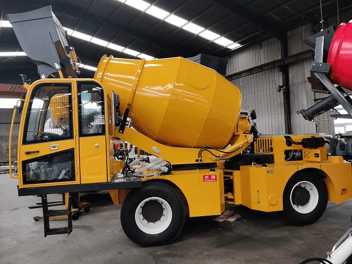 1.8 cube self loading concrete mixer