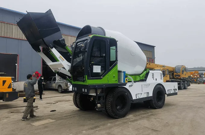 6.5 cube self loading concrete mixer
