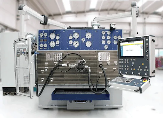 Hydraulic pump test bench