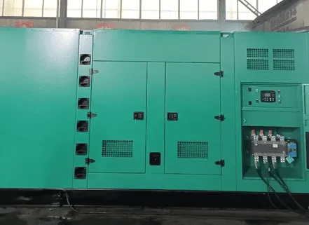 Silent diesel generator set with weather-resistant acoustic enclosure
