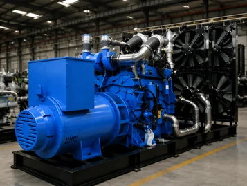 Natural gas generator set installation