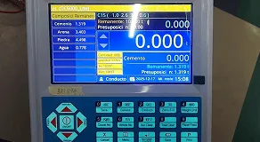 Electronic weighing system display