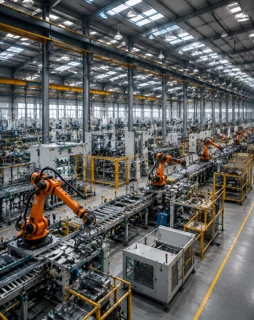 Factory manufacturing line requiring backup power