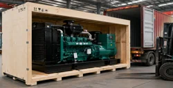 Plywood case packaging for open generator