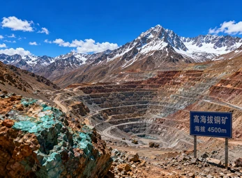 Copper mine high altitude hauling