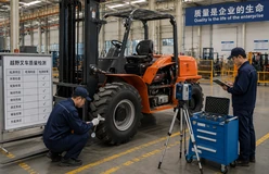 Forklift assembly line