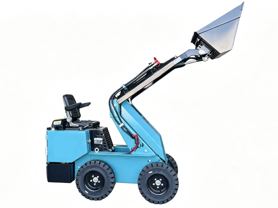 Loader and bucket width compared with a narrow access opening