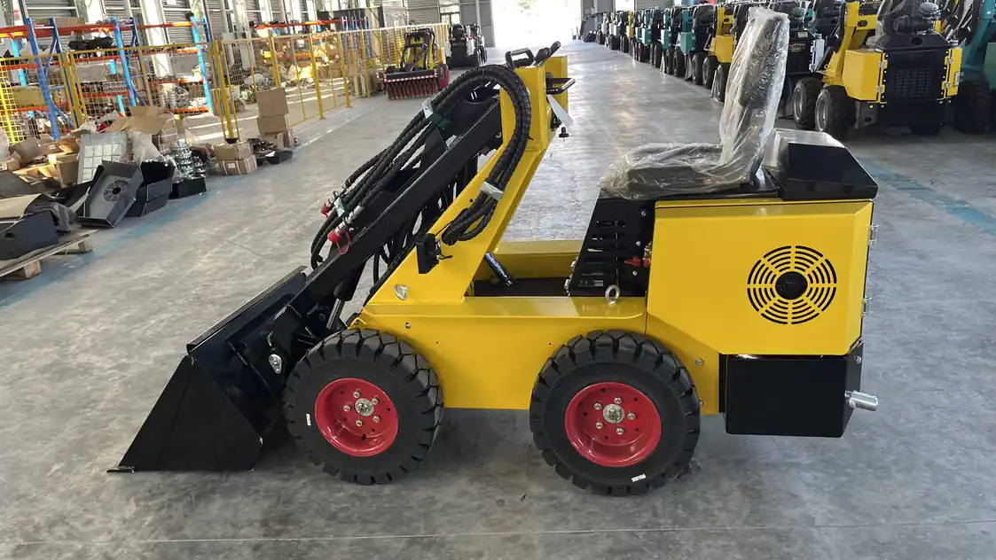 Engine identification location on a compact loader