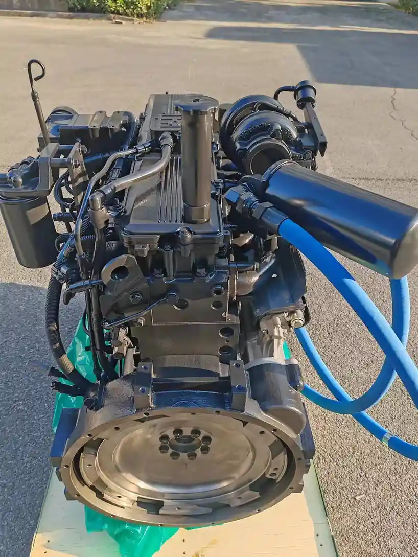 diesel engine testing blue hose rig