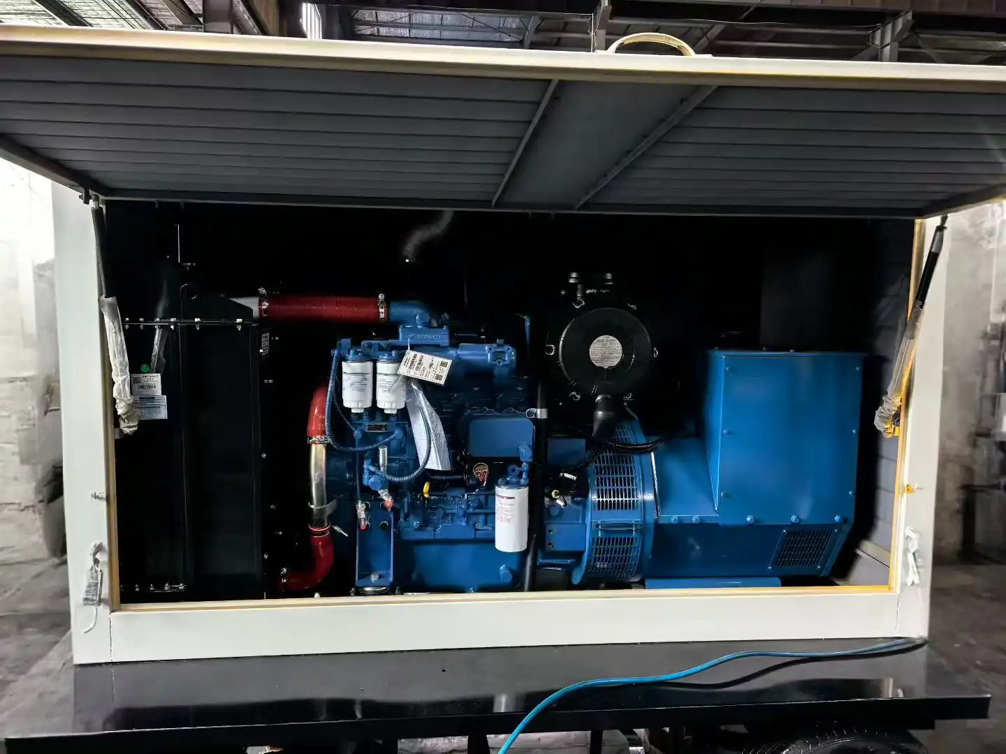 generator set service white compact open control bay